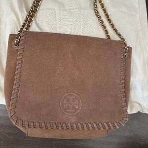 Tory Burch Marion Saddle Bag in Camel